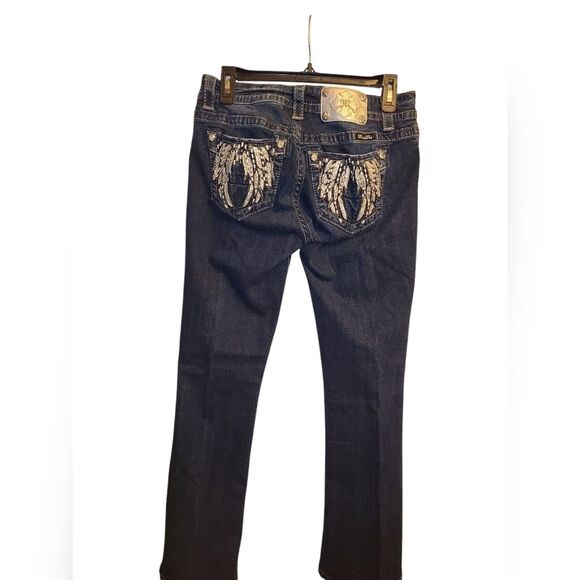 Miss Me Mid-Rise Easy Boot Jeans Size 27, inseam 31 Embroidered pockets! - Picture 2 of 5